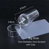 French Mold Nail Art Stamper with Cap